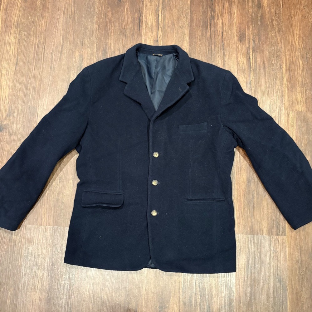VTG 90s Gap Men Best Basic Wool Sports Coat L Blazer Collegiate Twee Grandpacore
